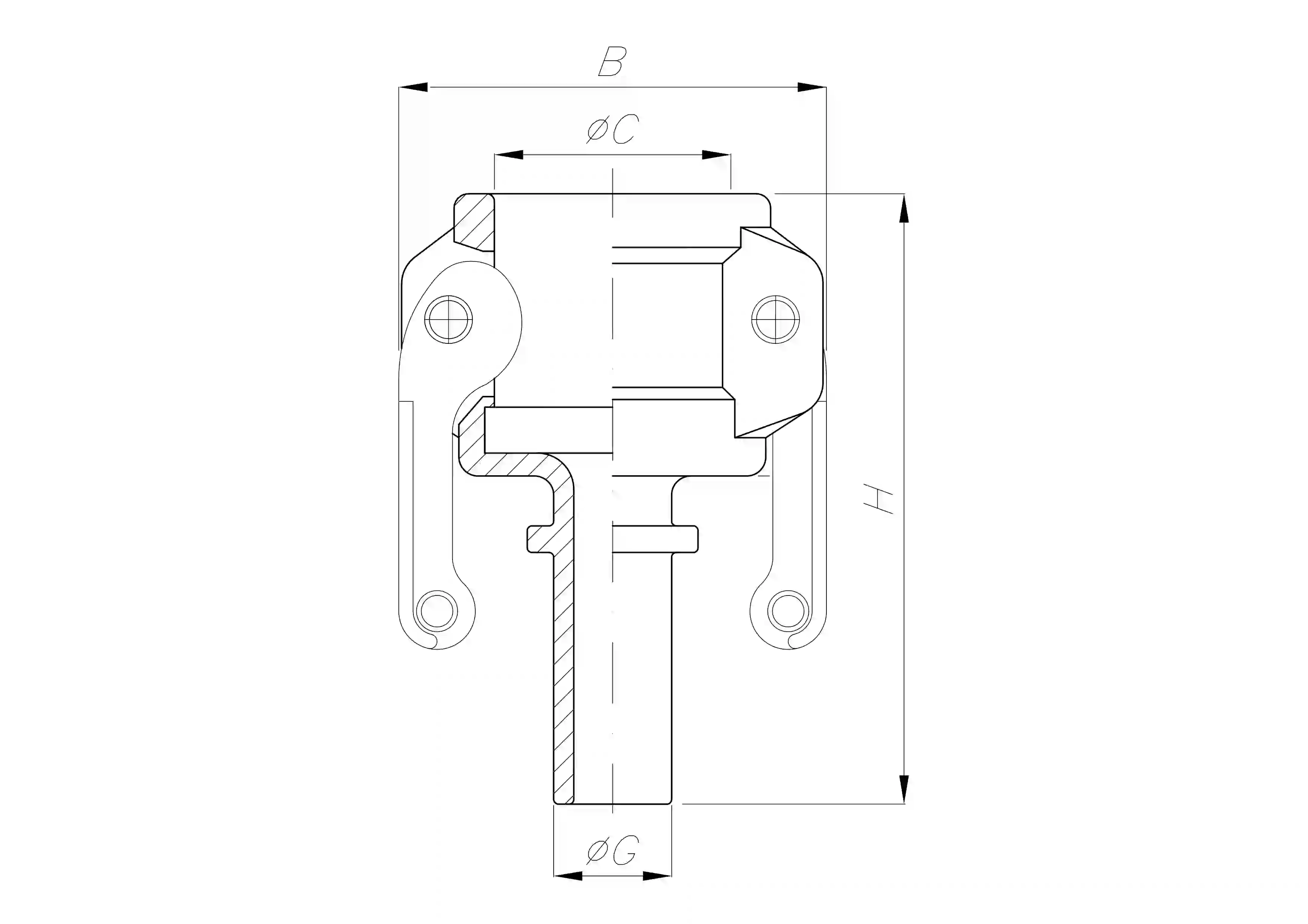 Coupler with Smooth Hose Shank